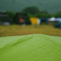 how to set up a tent in wind and rain
